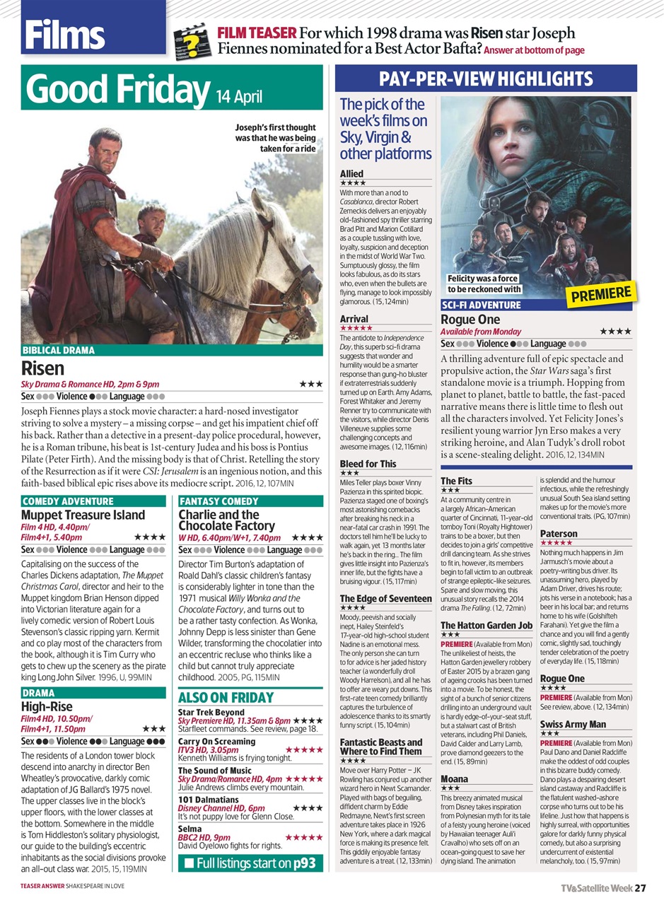 TV & Satellite Week Preview Pages