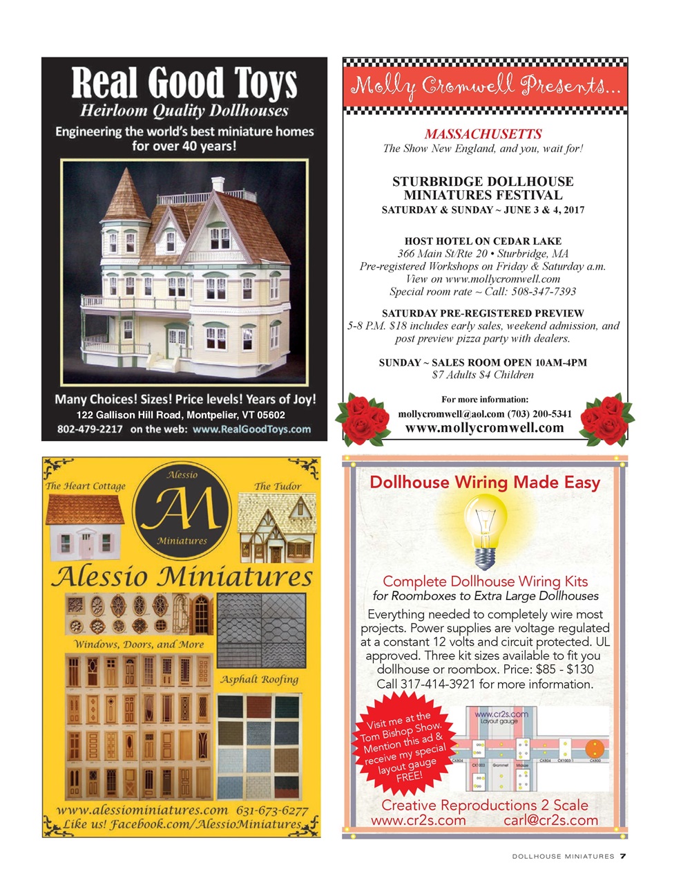 Dollhouse Miniatures Preview Pages