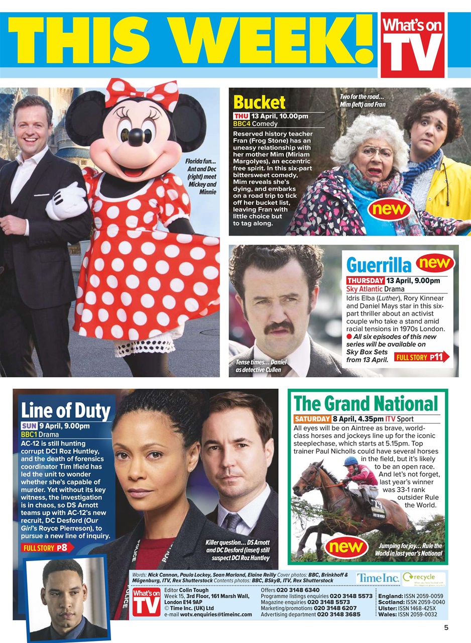 What's on TV Preview Pages