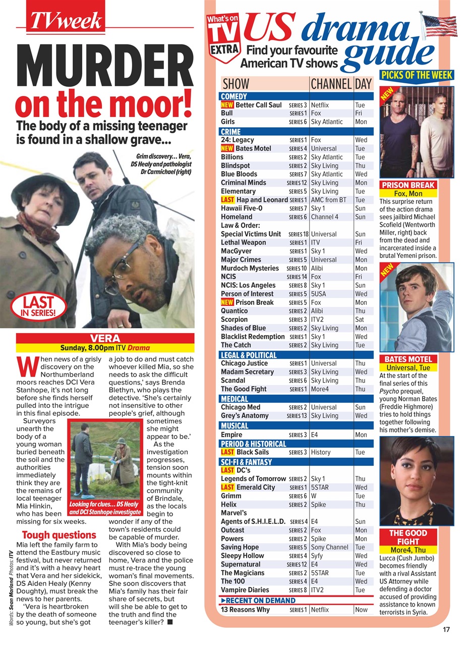 What's on TV Preview Pages