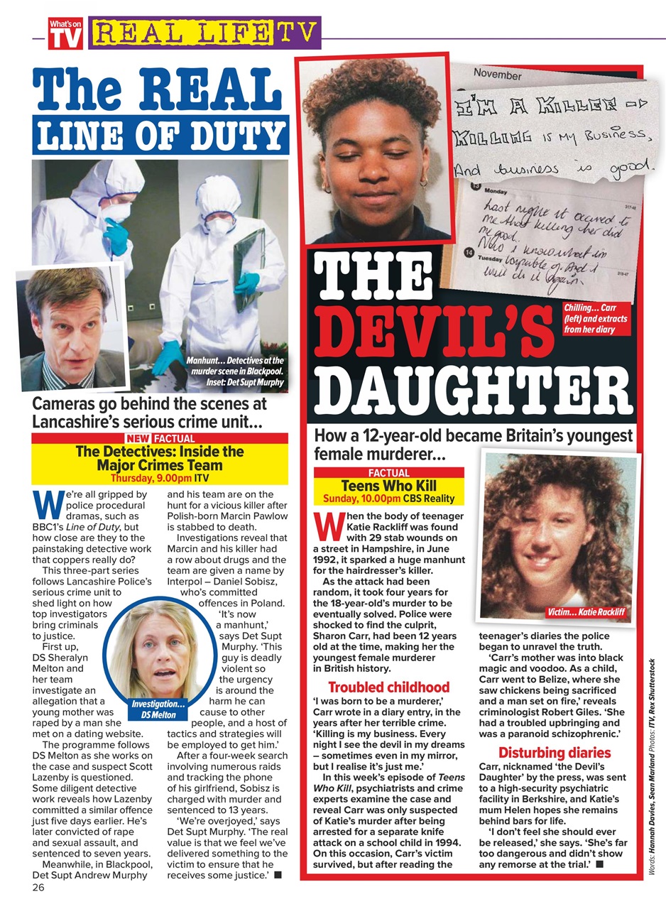 What's on TV Preview Pages