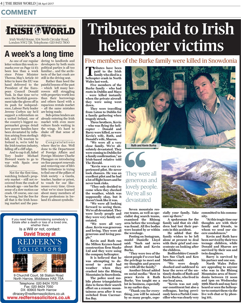 Irish World Preview Pages