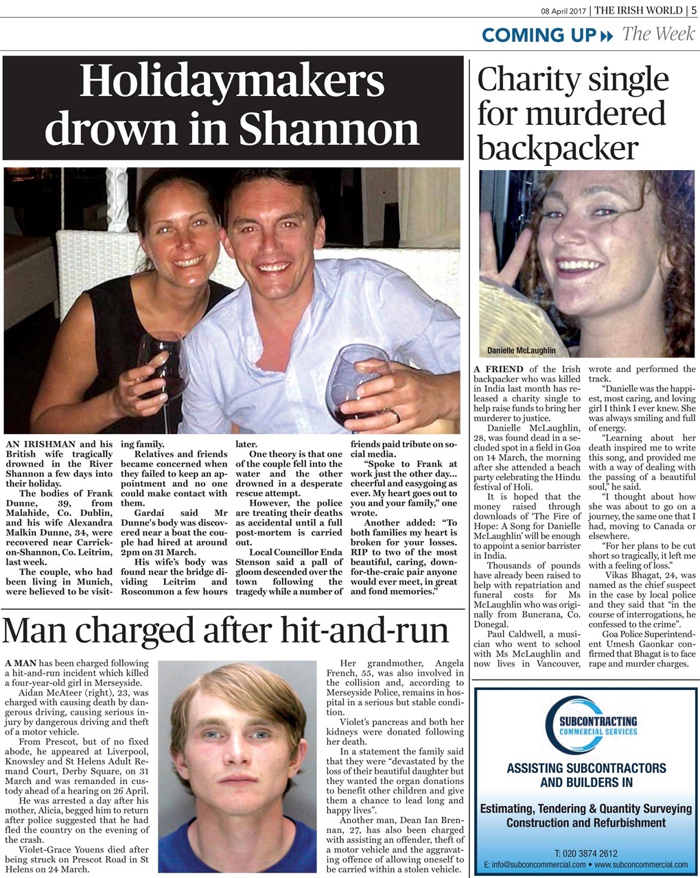 Irish World Preview Pages