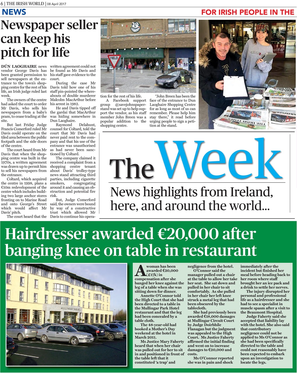 Irish World Preview Pages