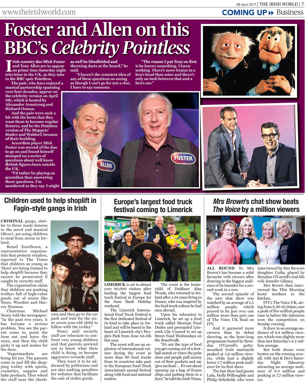 Irish World Preview Pages