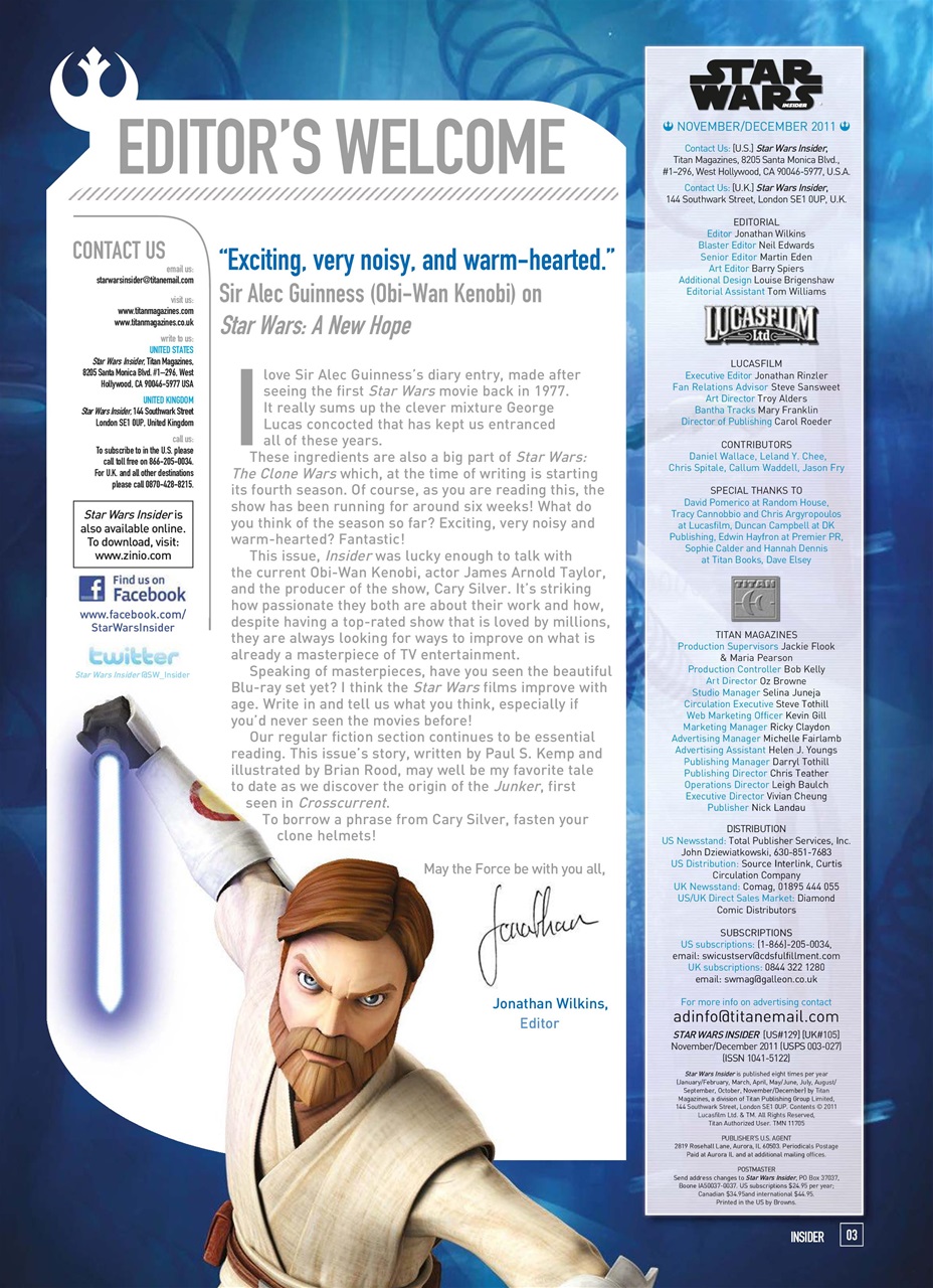 Star Wars Insider Preview Pages