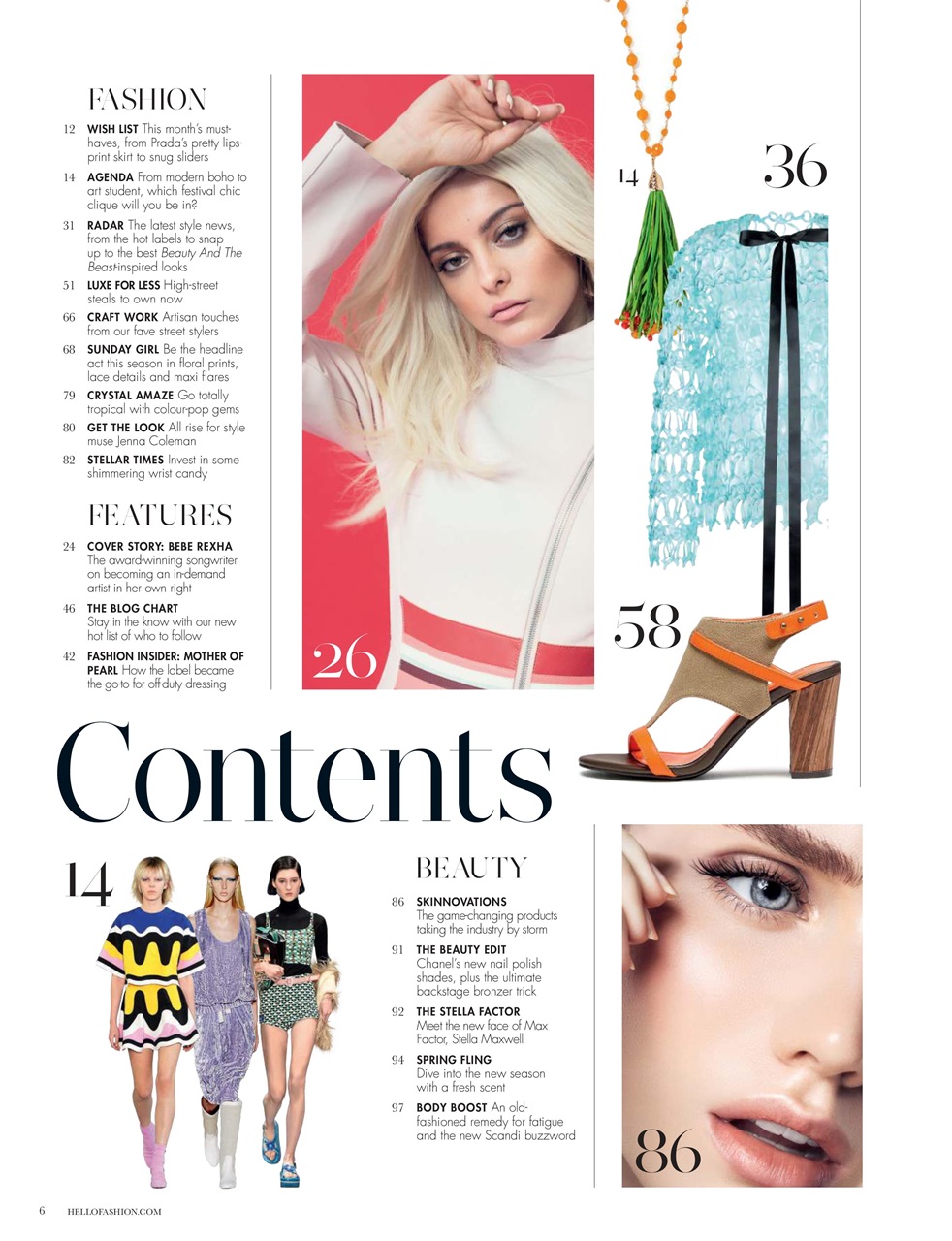 Hello! Fashion Monthly Preview Pages
