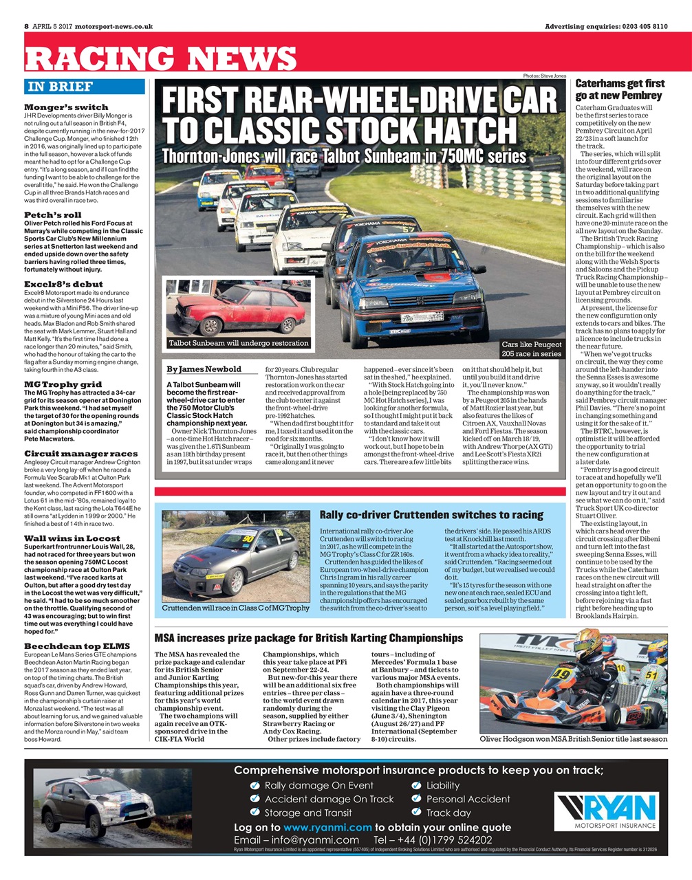 Motorsport News Preview Pages