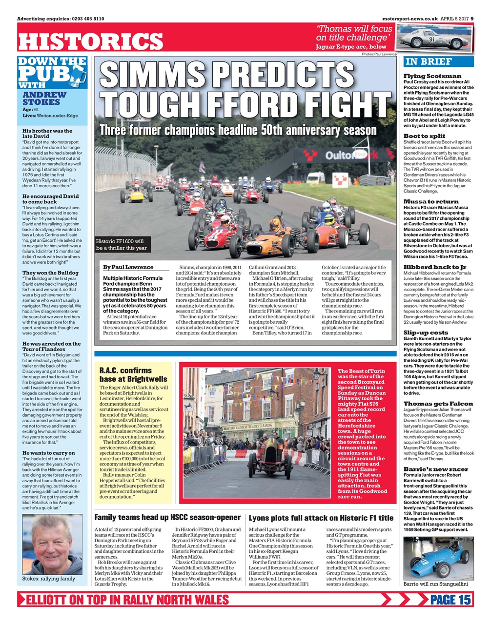 Motorsport News Preview Pages