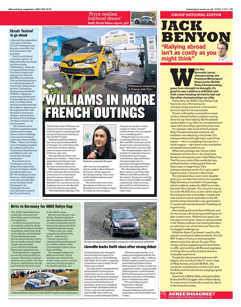 Motorsport News Preview Pages