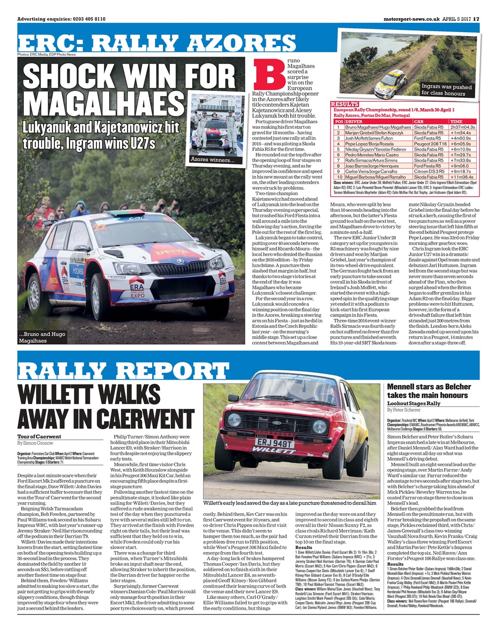 Motorsport News Preview Pages