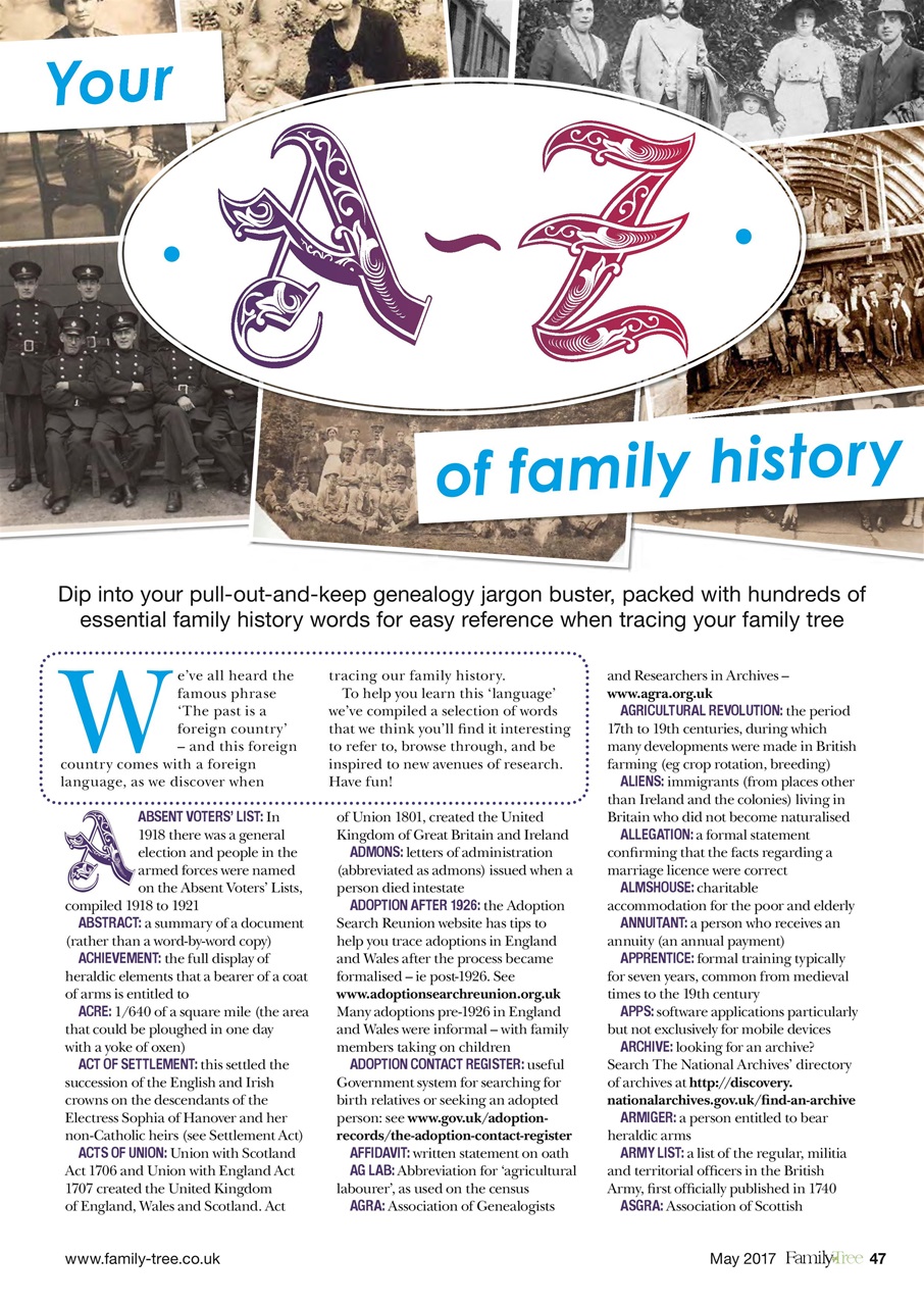 Family Tree Preview Pages