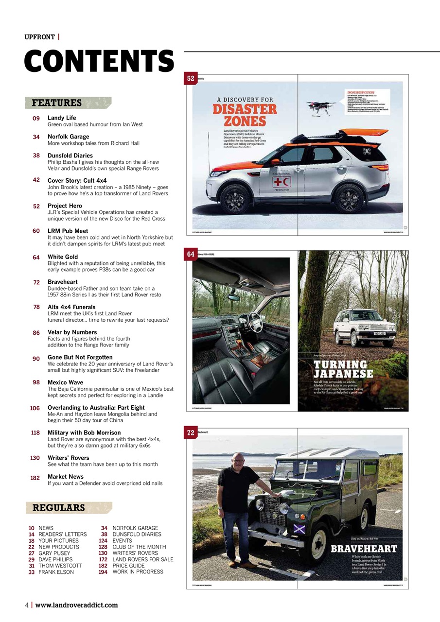 Land Rover Monthly Preview Pages