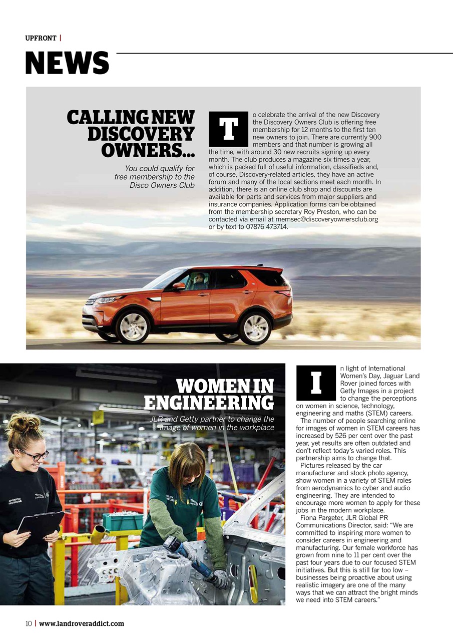 Land Rover Monthly Preview Pages