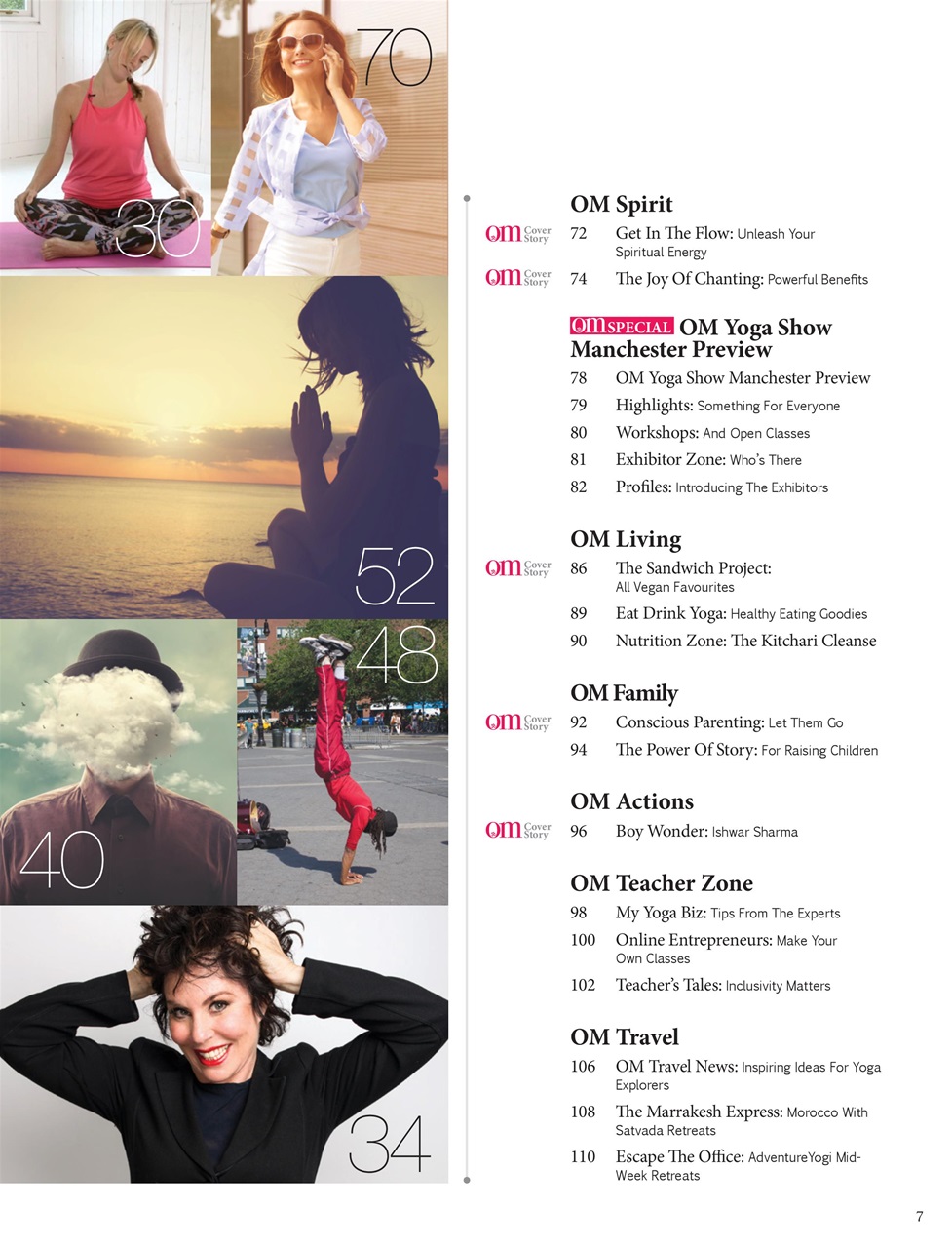 OM Yoga Magazine Preview Pages