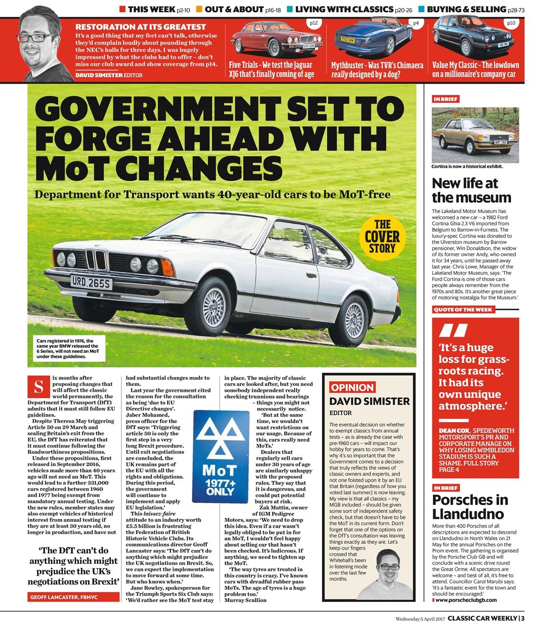 Classic Car Weekly Preview Pages