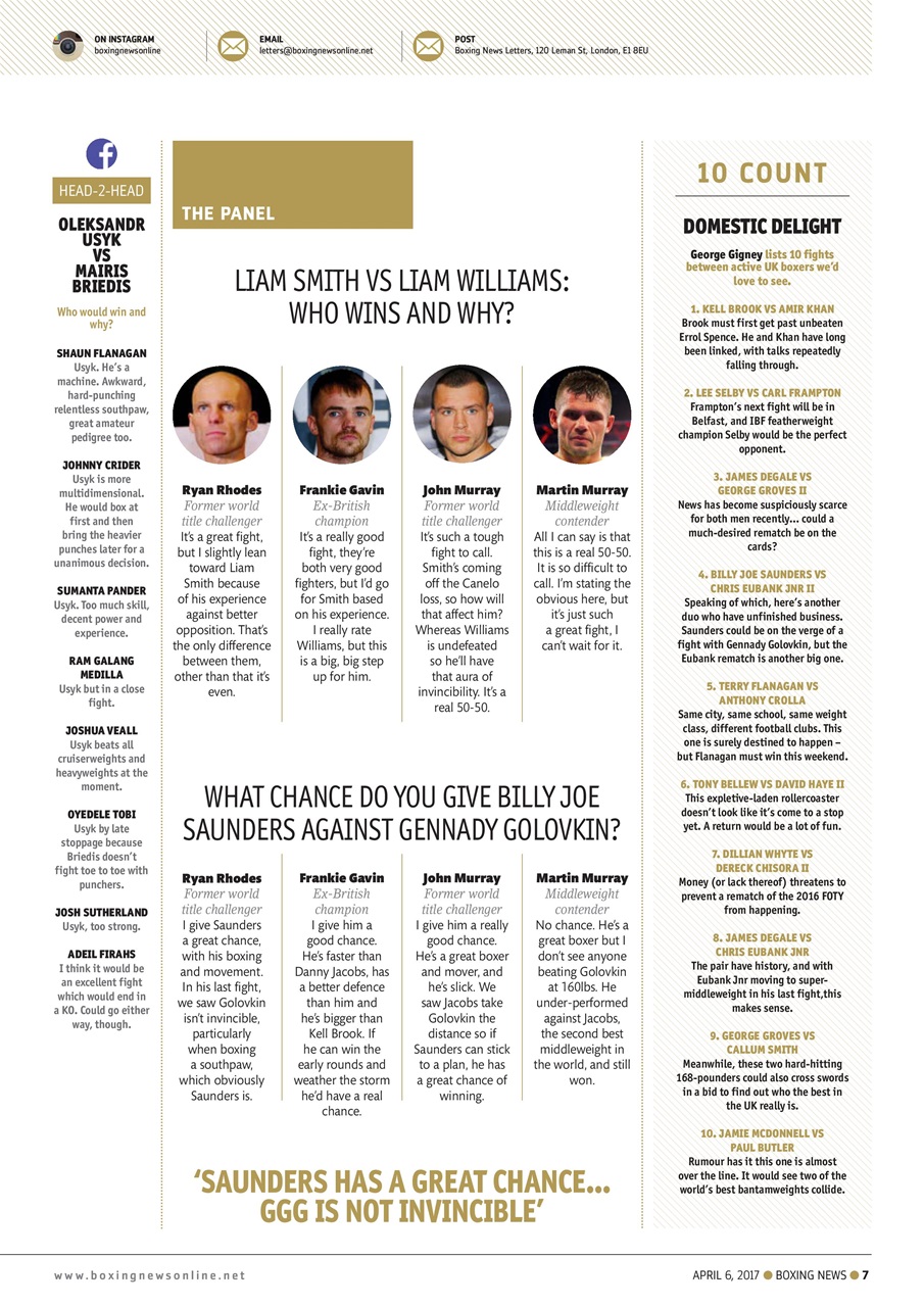 Boxing News Preview Pages