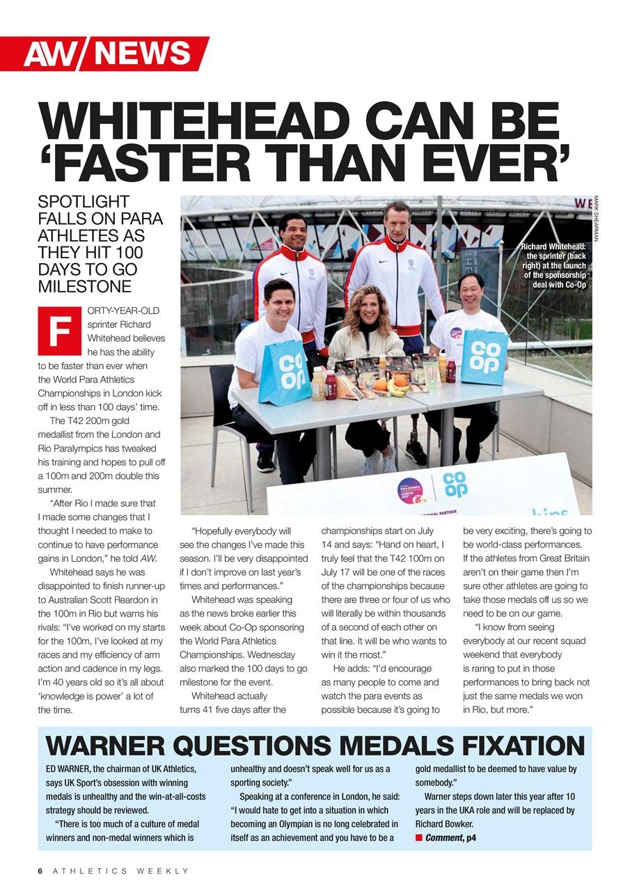 AW – Athletics Weekly Magazine Preview Pages