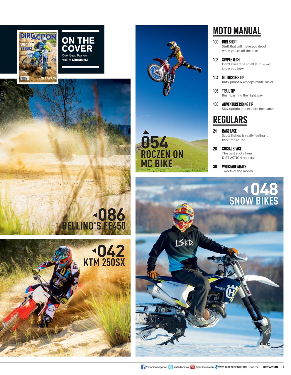 Dirt Action Preview Pages