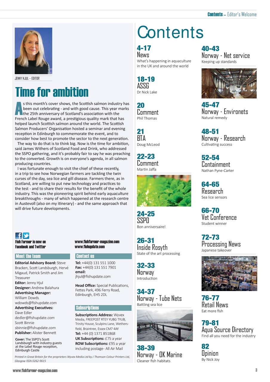 Fish Farmer Magazine Preview Pages