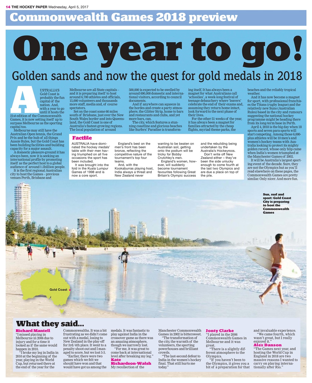 The Hockey Paper Preview Pages