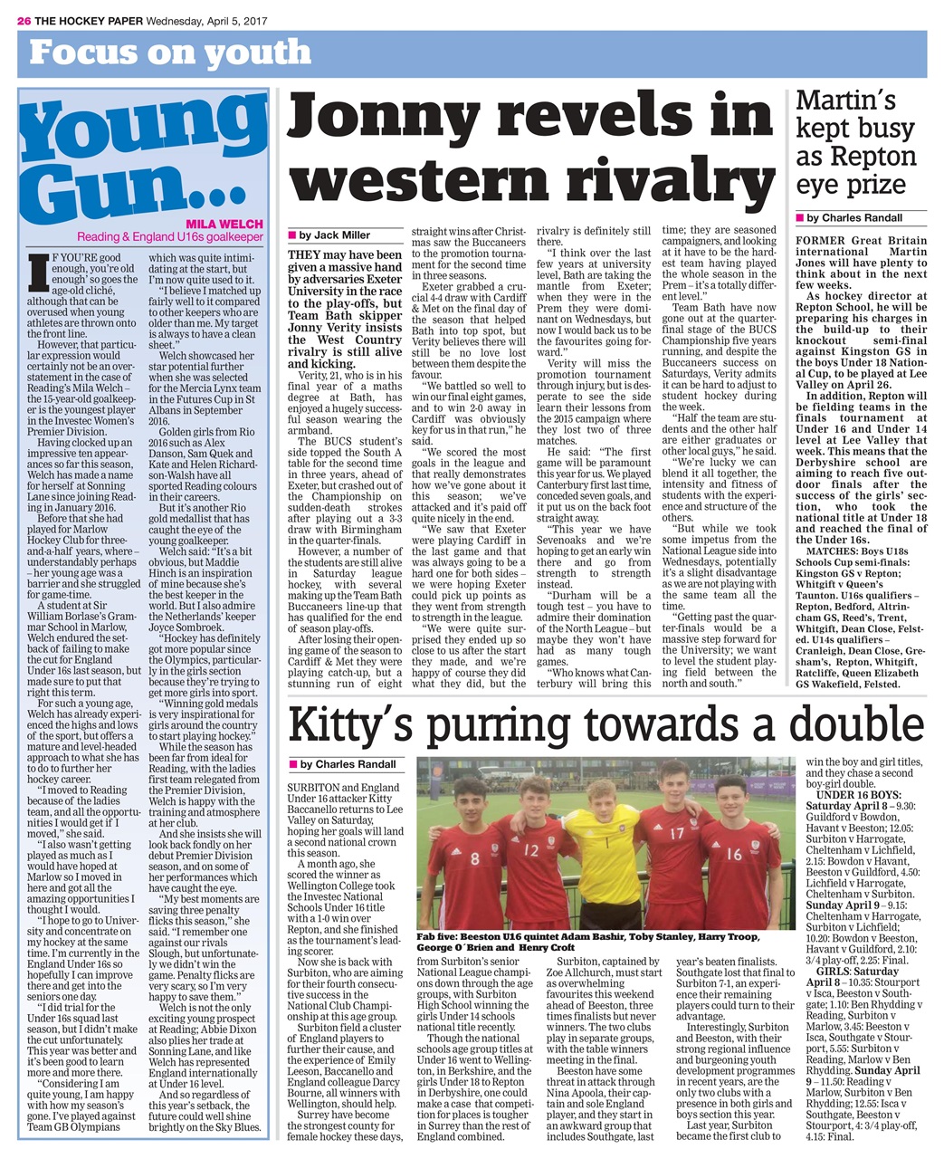 The Hockey Paper Preview Pages