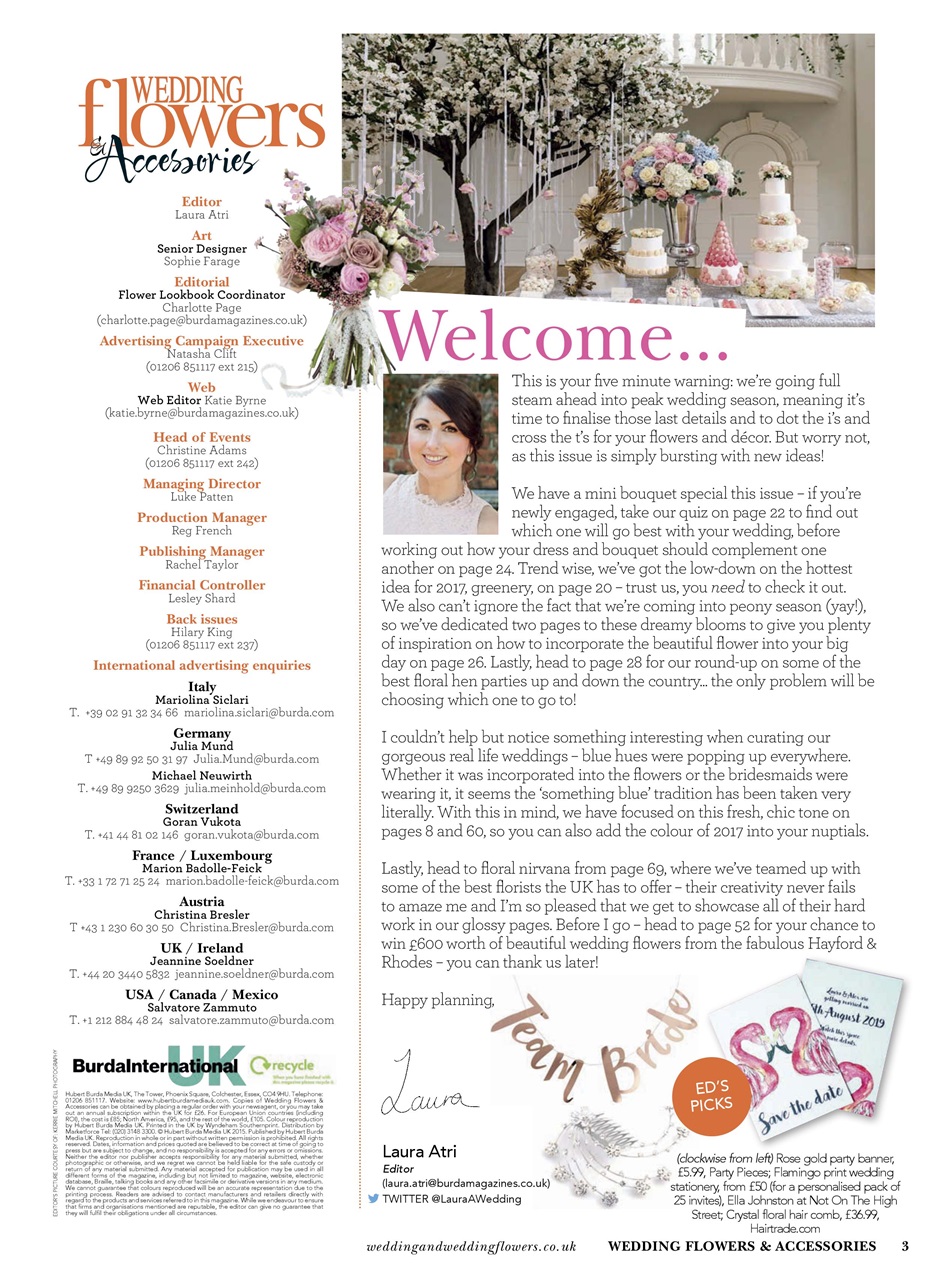 Wedding Flowers Magazine Preview Pages