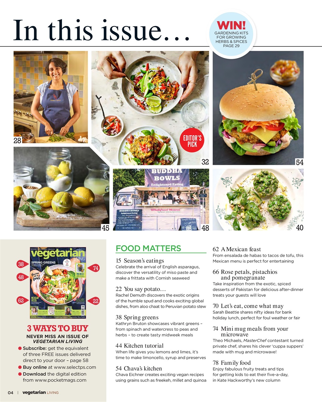 Vegetarian Living Preview Pages
