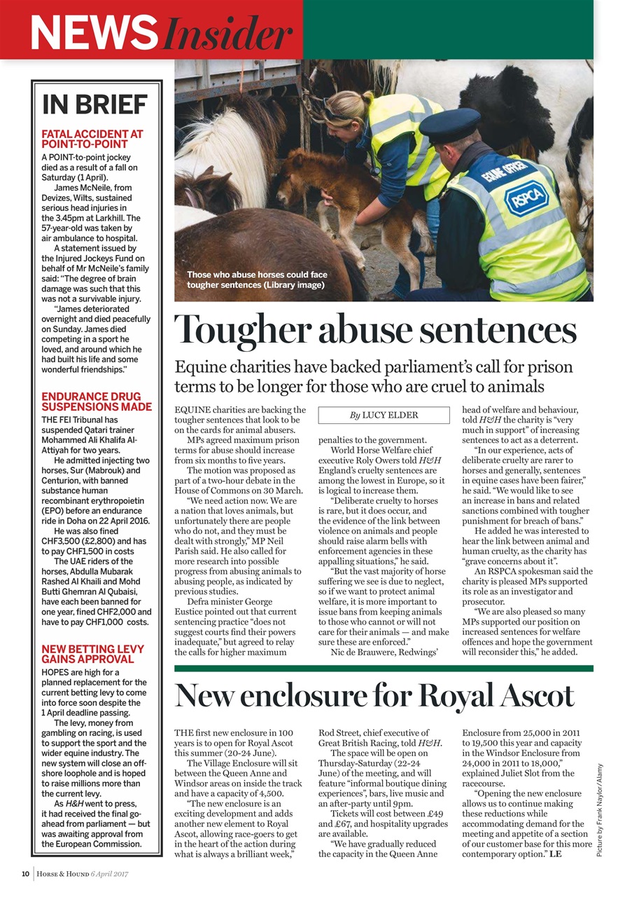 Horse & Hound Preview Pages