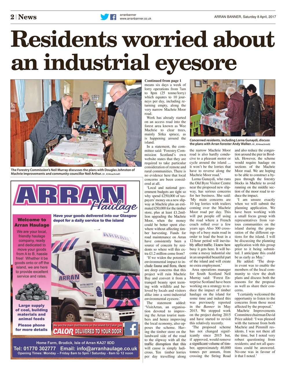 Arran Banner Preview Pages