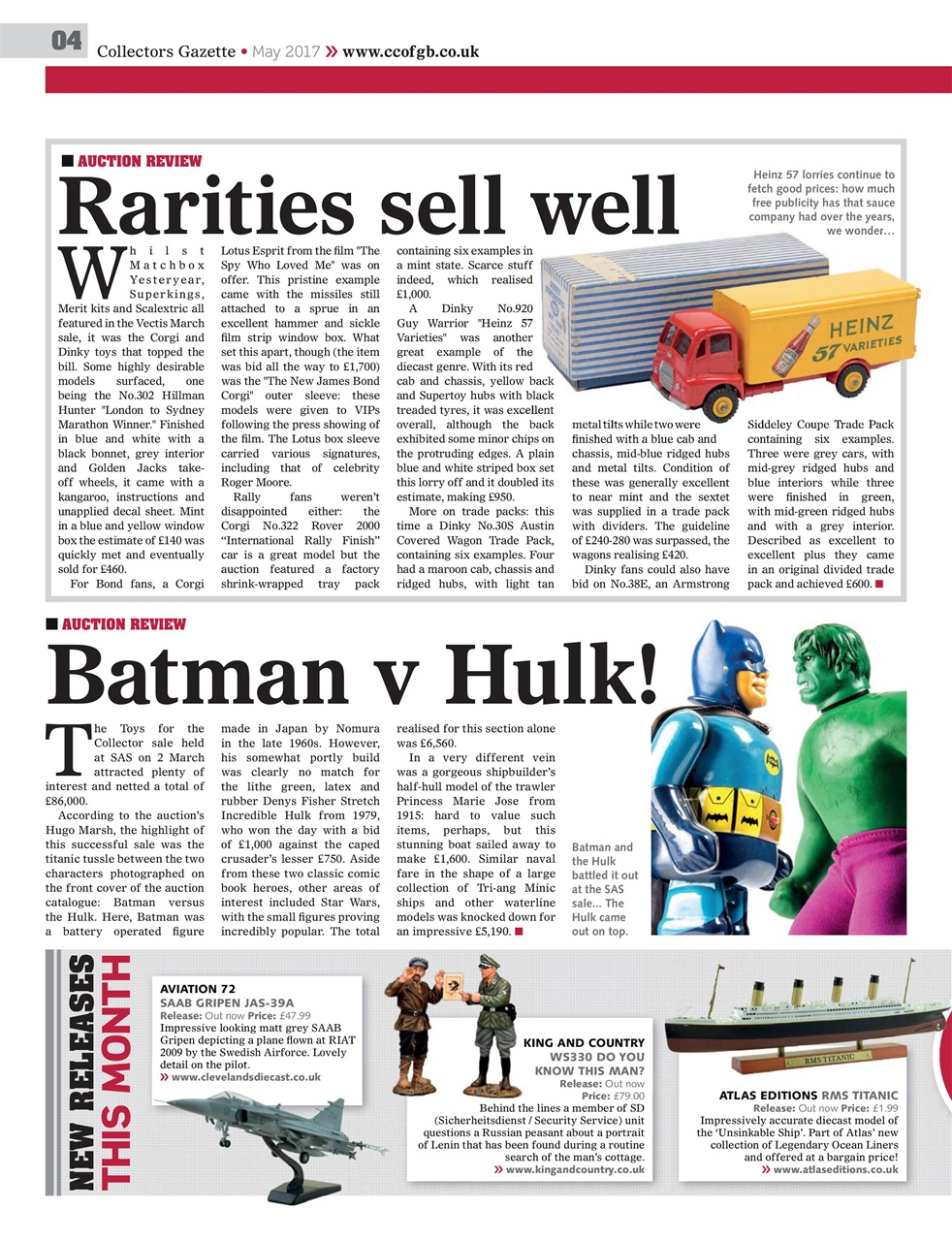 Collectors Gazette Preview Pages