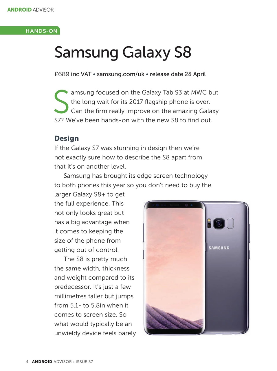 Android Advisor Preview Pages
