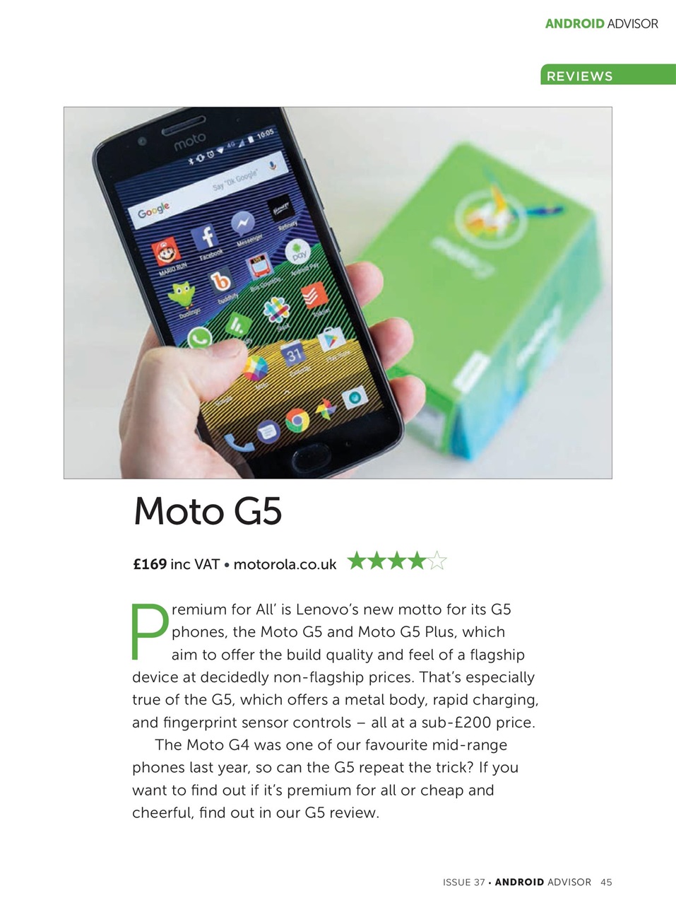 Android Advisor Preview Pages