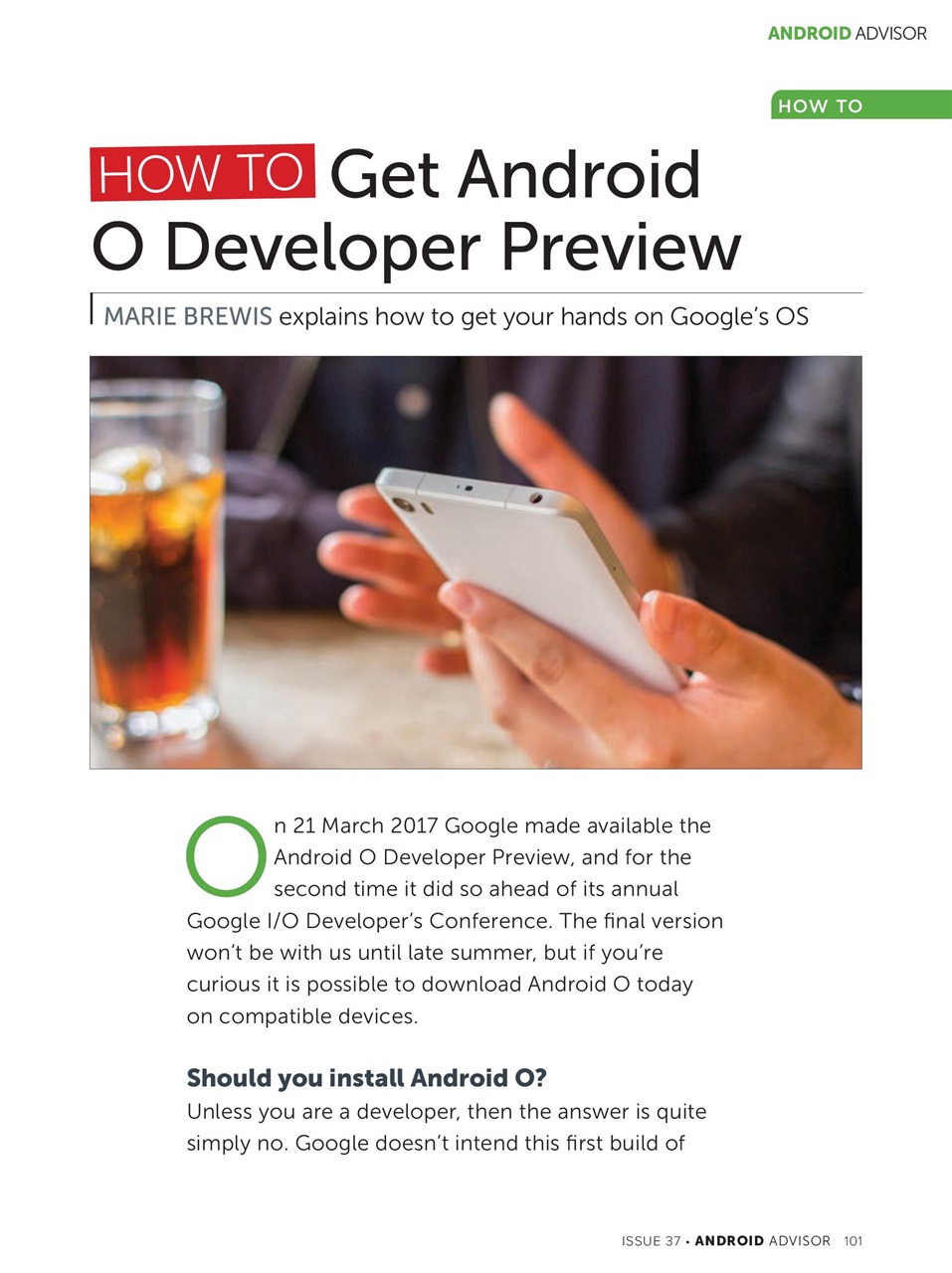 Android Advisor Preview Pages