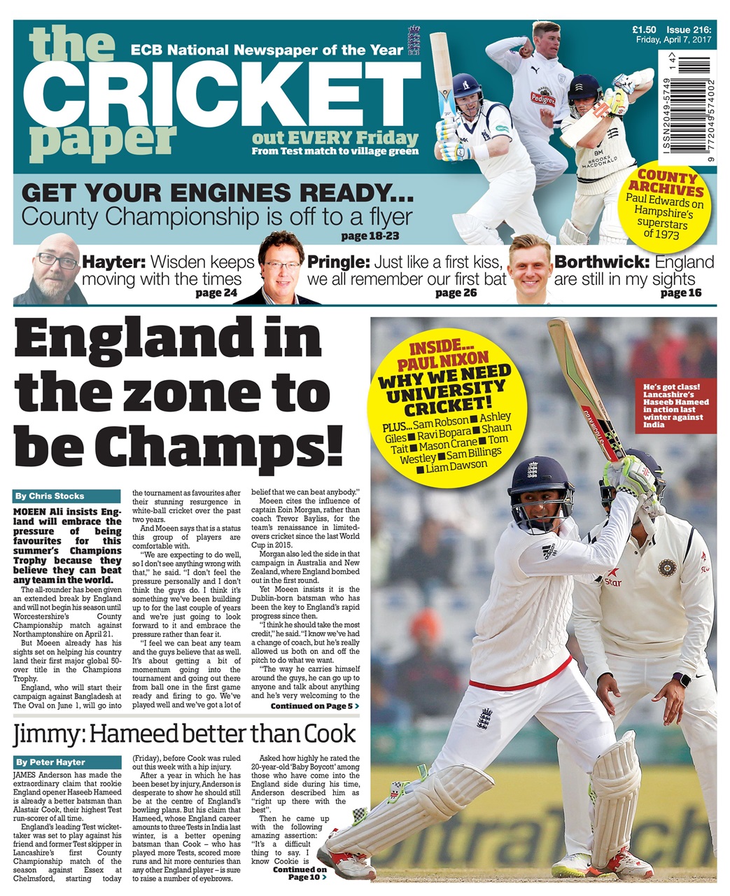 The Cricket Paper Preview Pages