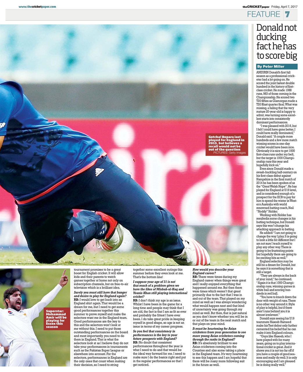 The Cricket Paper Preview Pages