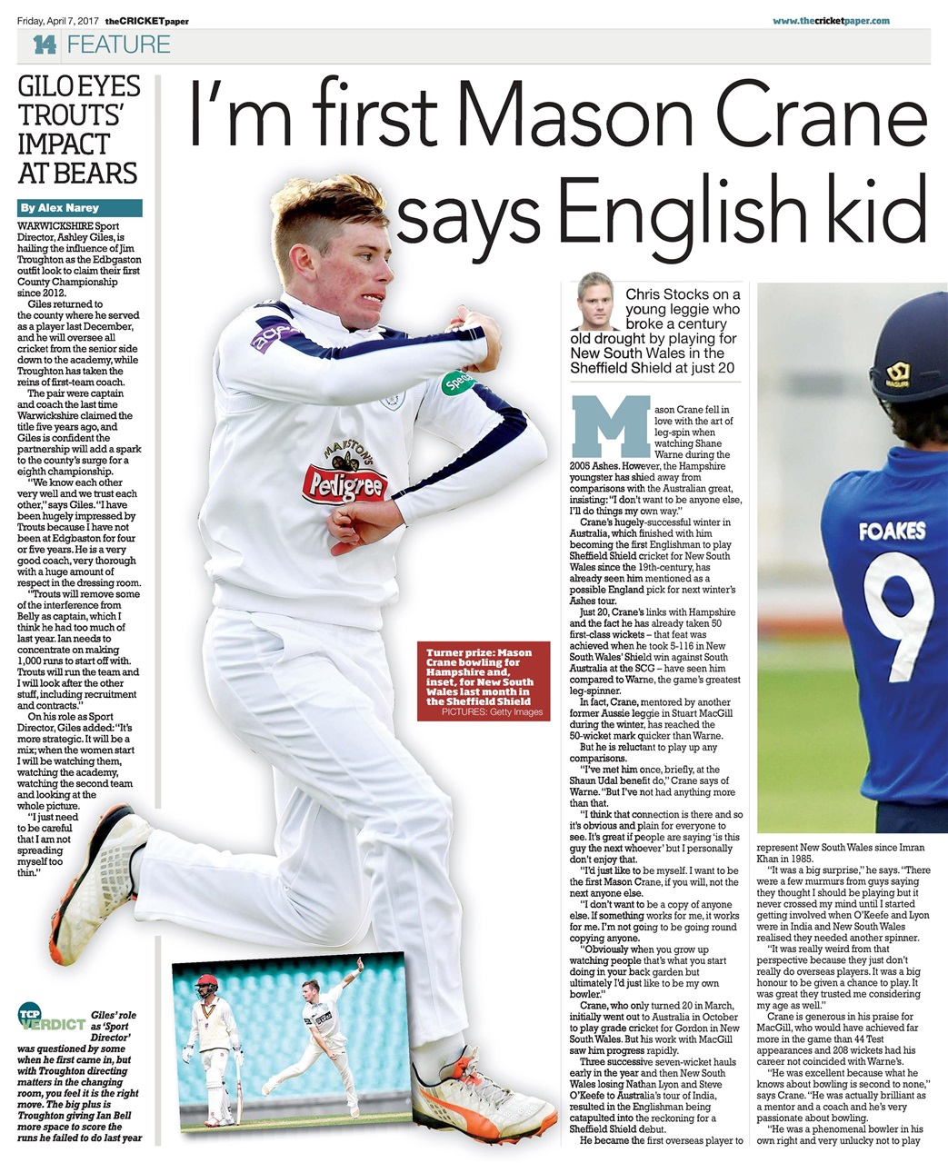 The Cricket Paper Preview Pages