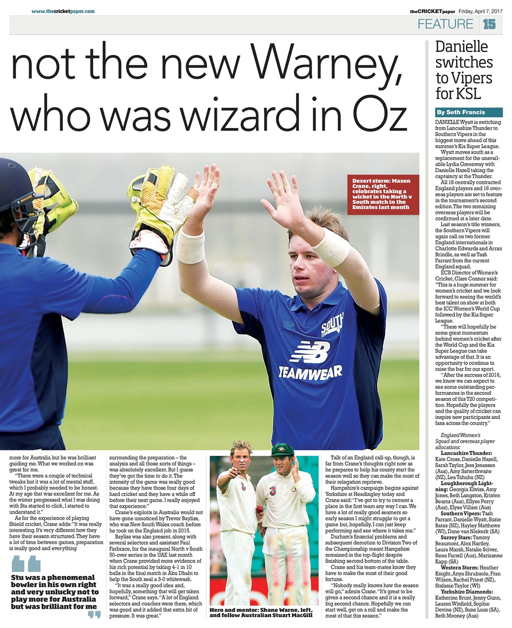 The Cricket Paper Preview Pages