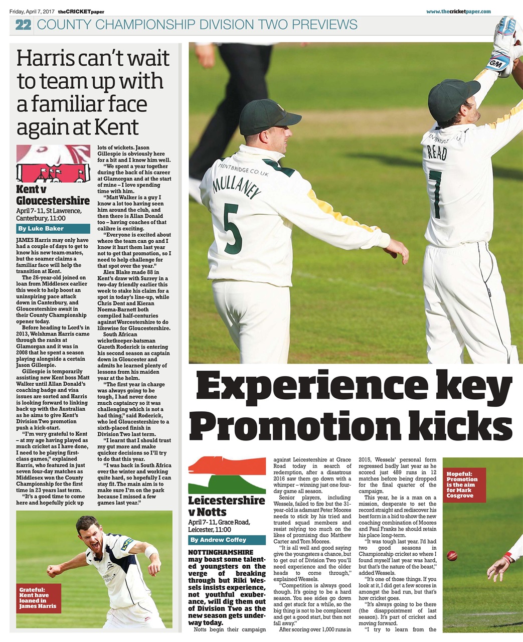 The Cricket Paper Preview Pages