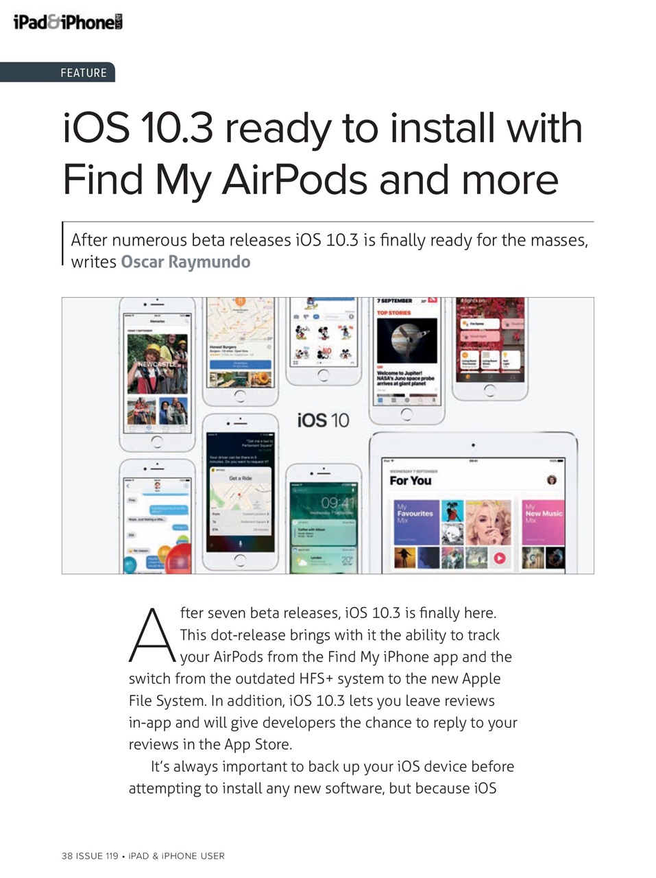 iPad and iPhone User Preview Pages