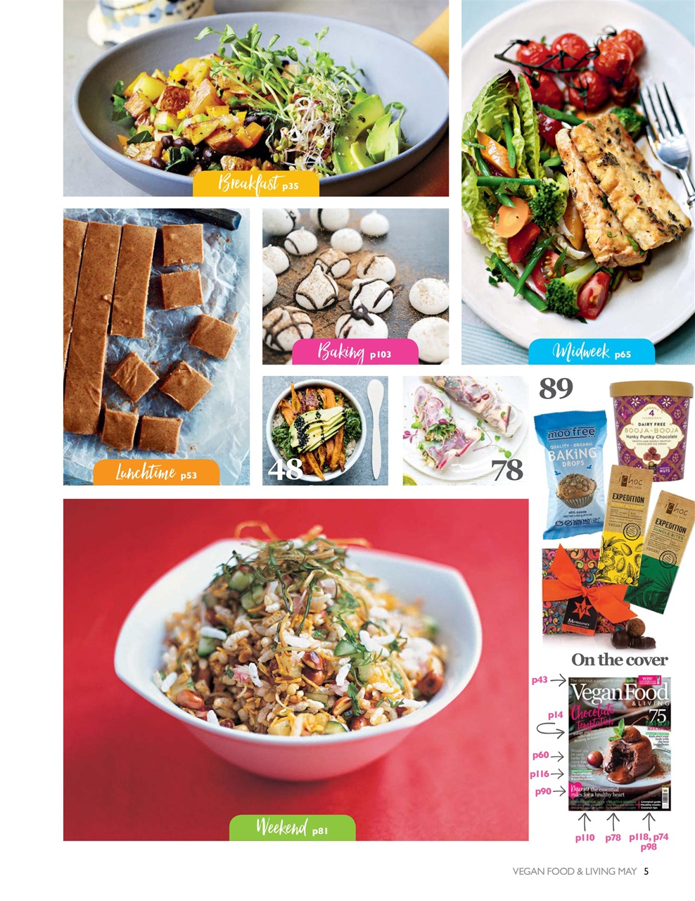 Vegan Food & Living Magazine Preview Pages