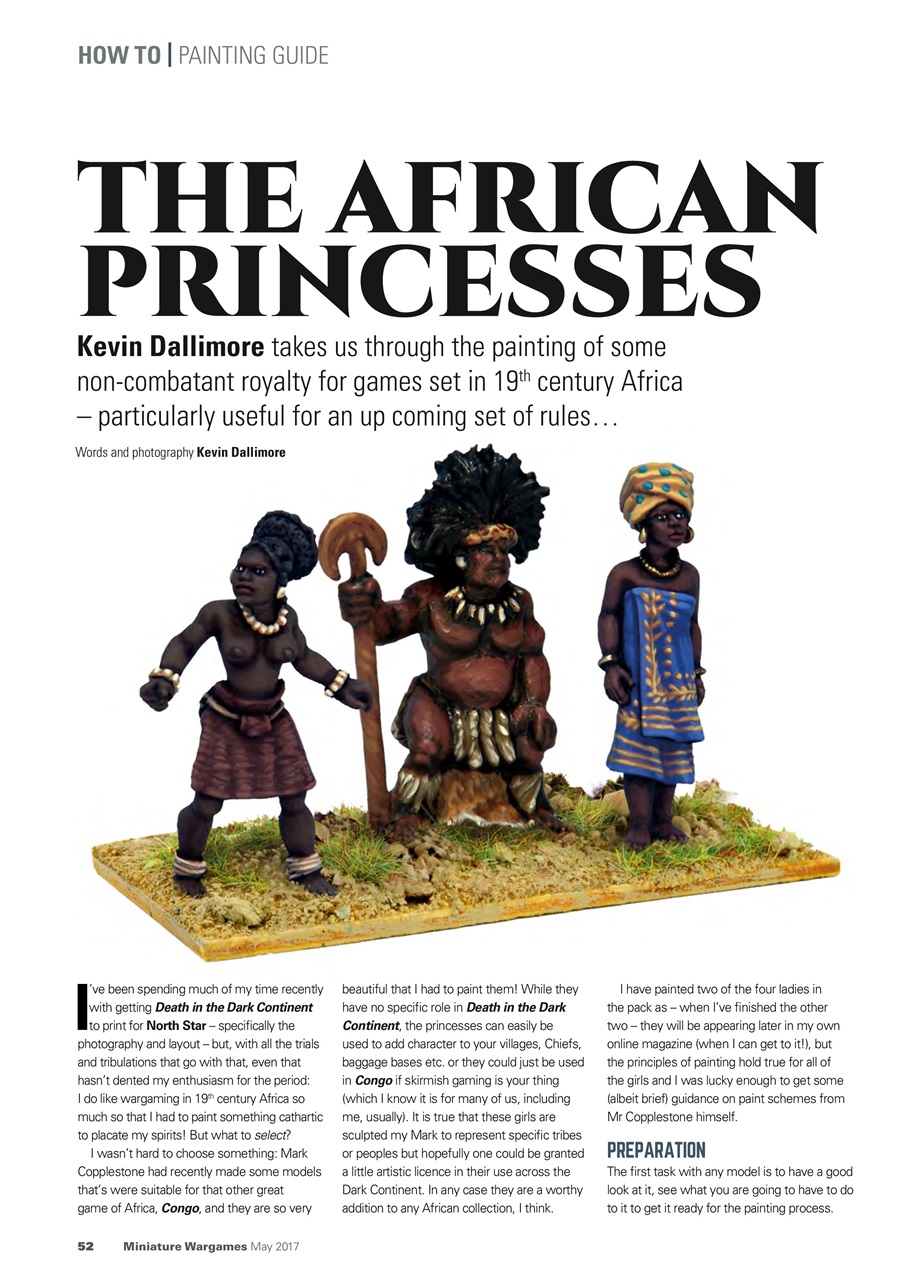 Miniature Wargames Preview Pages