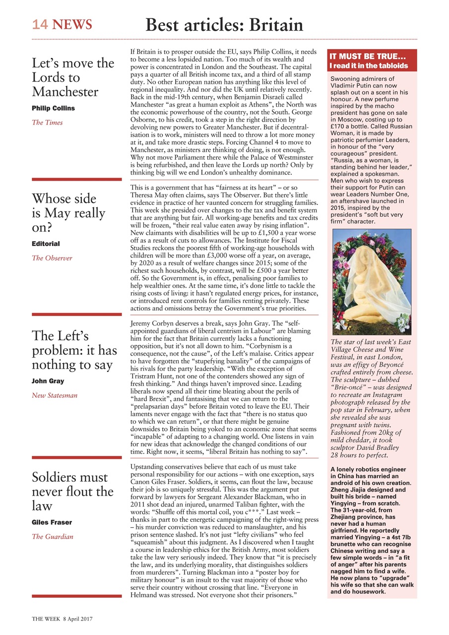 The Week Preview Pages