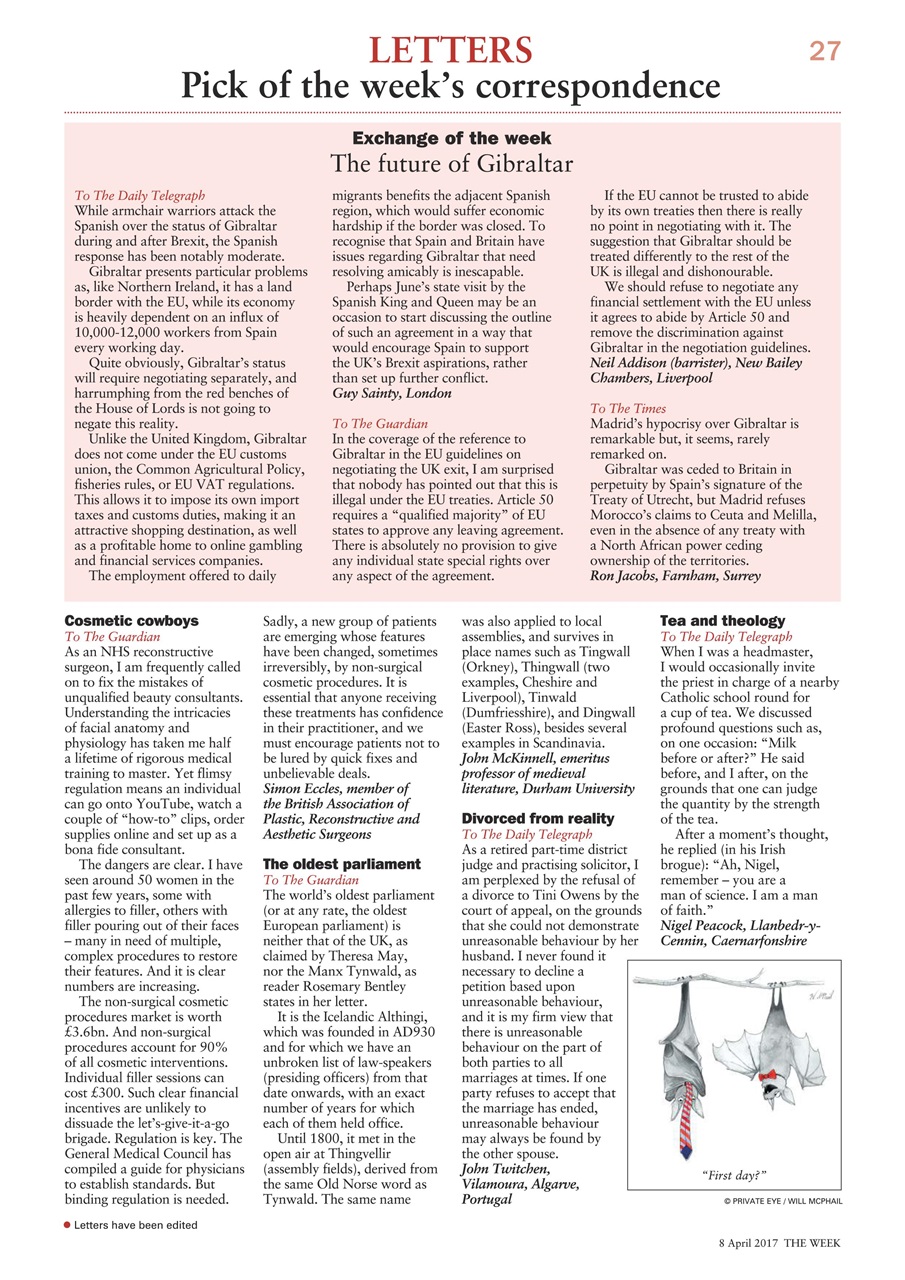 The Week Preview Pages