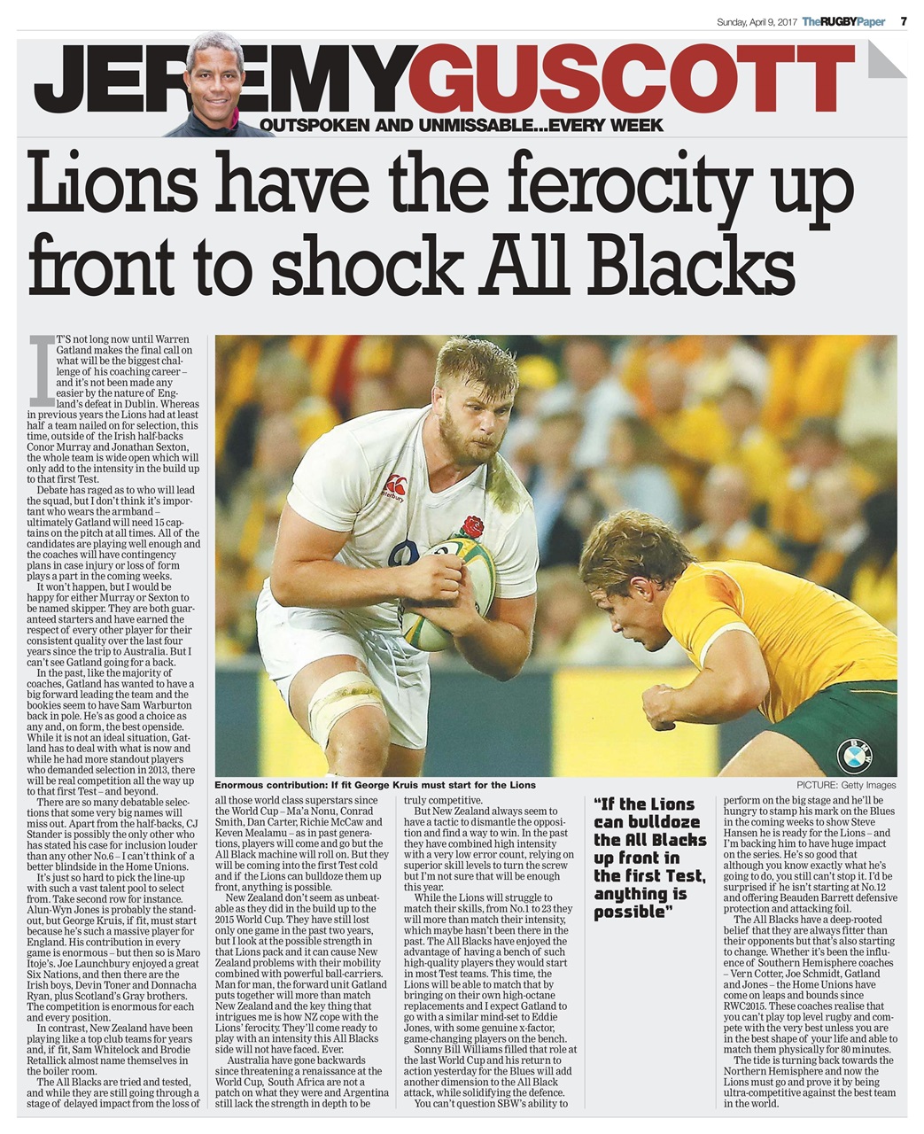 The Rugby Paper Preview Pages