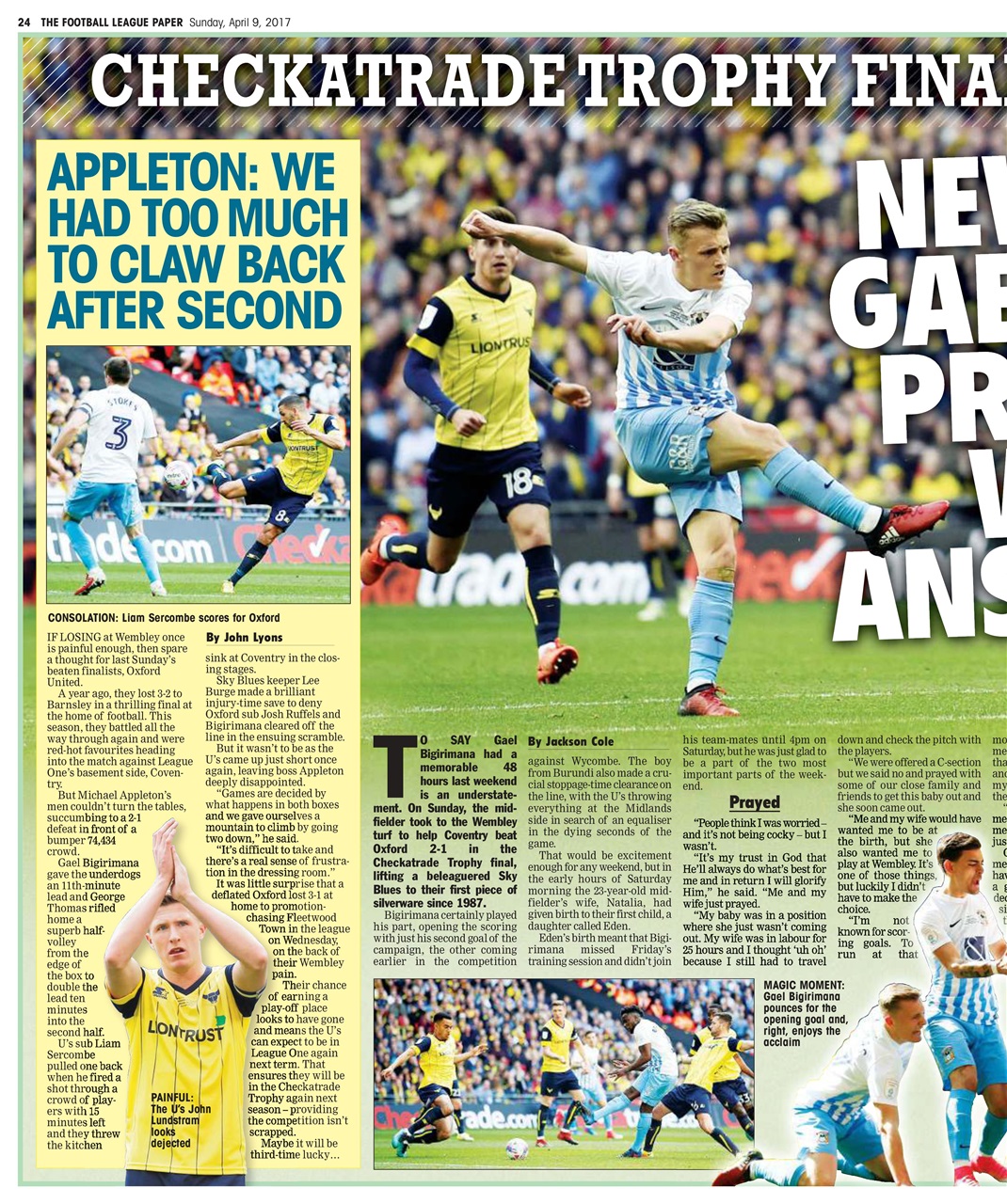 The Football League Paper Preview Pages