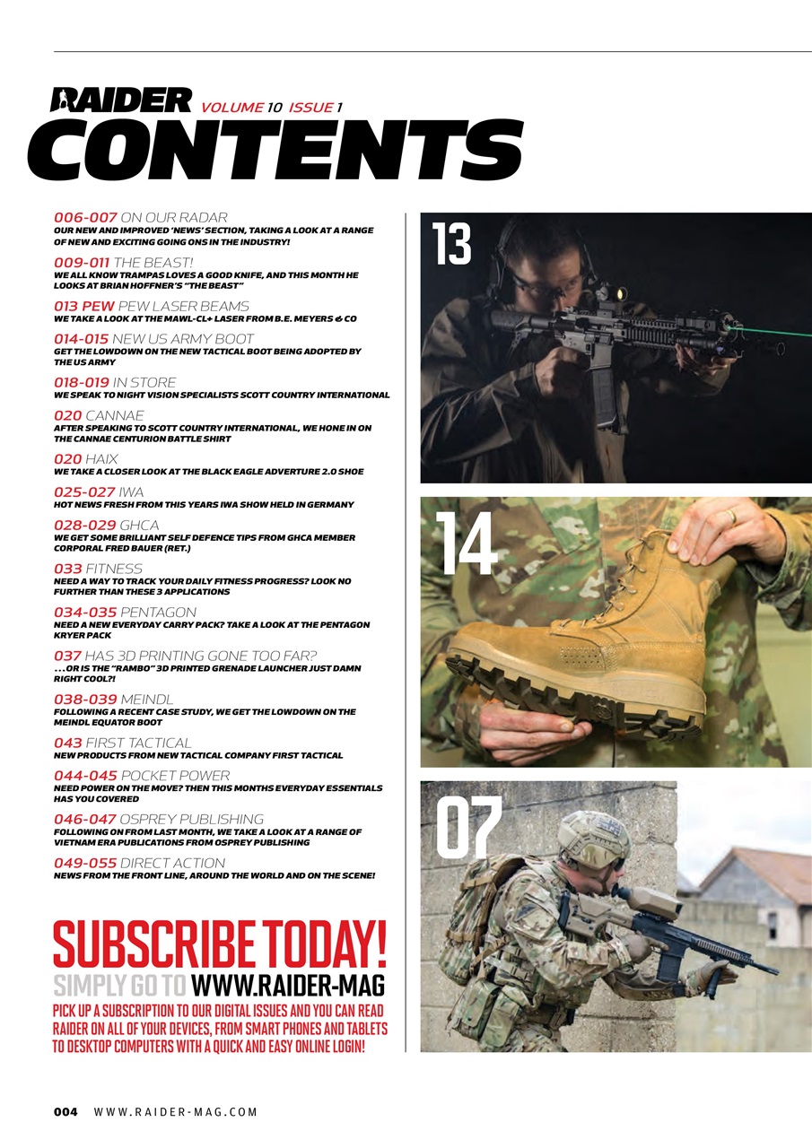Raider Preview Pages