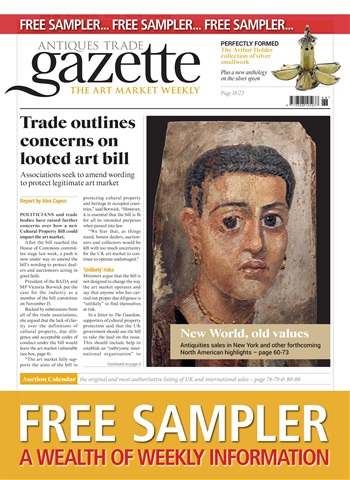 Antiques Trade Gazette issue ATG FREE SAMPLER