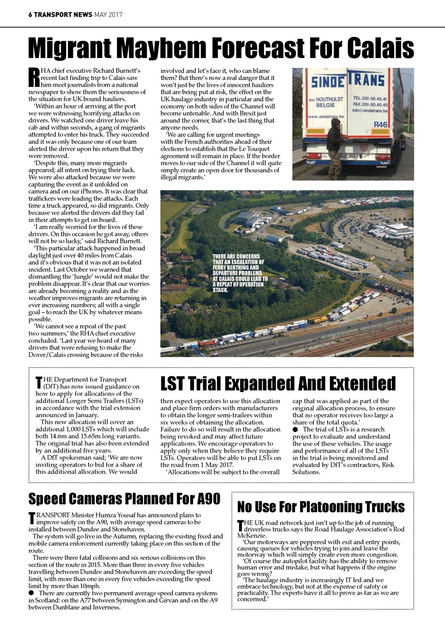Transport News Preview Pages