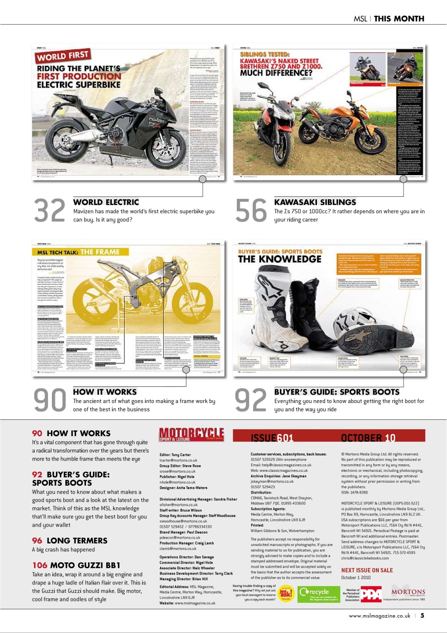 Motorcycle Sport & Leisure Preview Pages